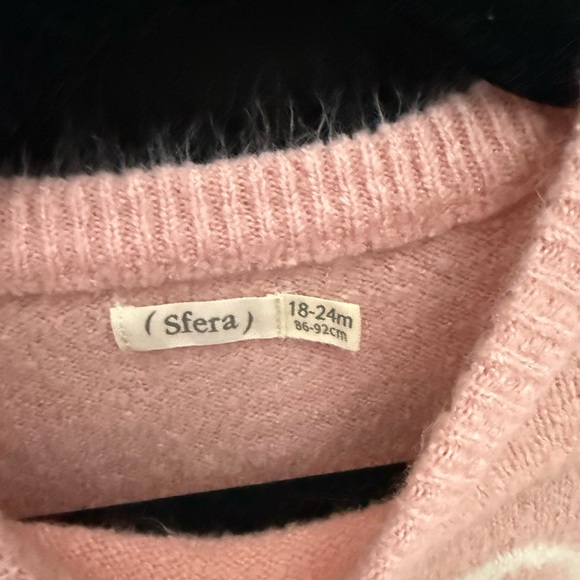 Sfera Soft Pink Bear Sweater Baby - Picture 6 of 7